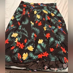 Retro Chic by Torrid Tropical Skirt
